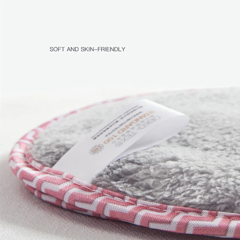 Microfiber Face Towels Reusable Makeup Remover Cloth Make Up Eraser Facial Cleaning Pad with Storage Bag Skin Care Beauty Tools