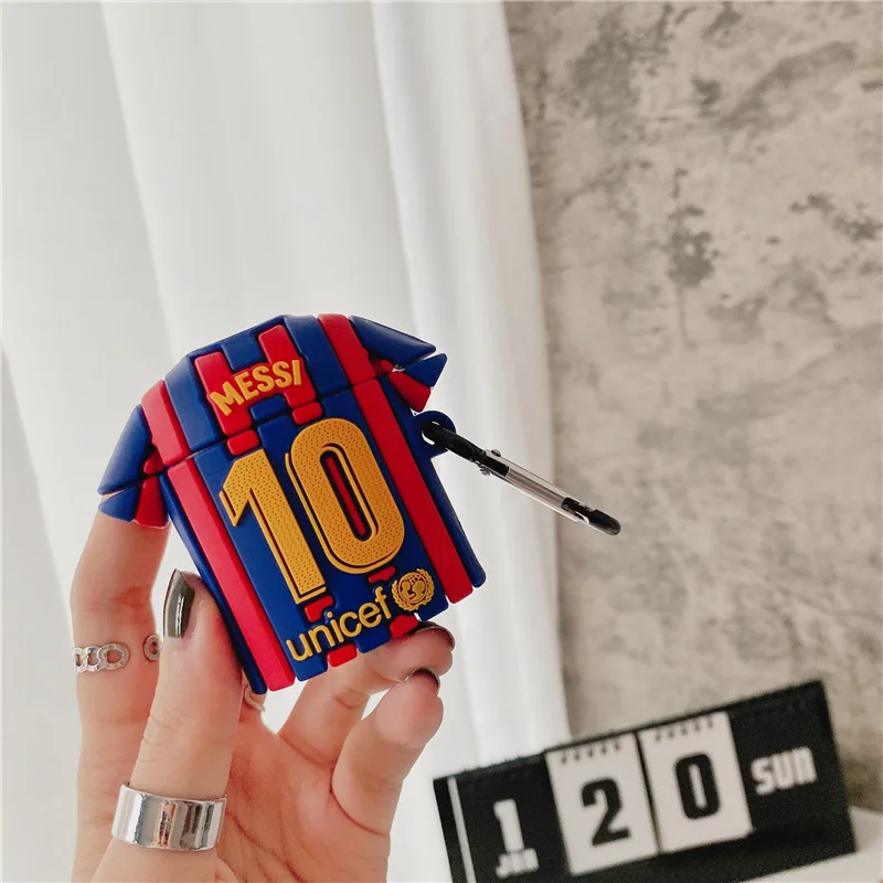 For Airpods Case,Creative Football Coat Soft Silicone Earphone Cover Case For Airpods Pro Case For Boys/Men