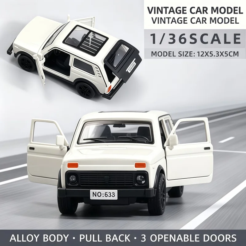 1:36 Alloy Car Model, Reaction Off-Road Car, Three Doors Can Open, Gift Alloy Toy Car view 3