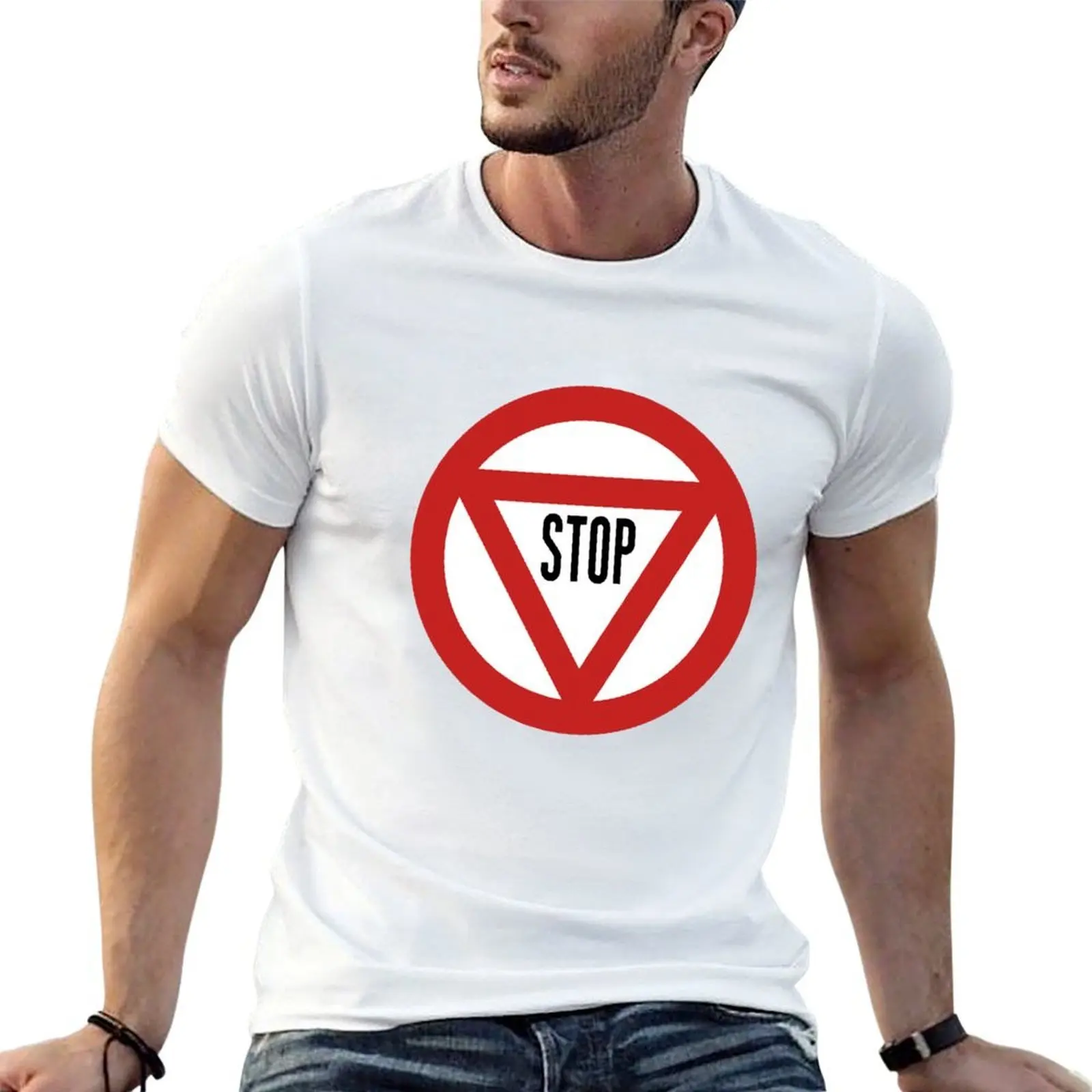 

Vintage Italian stop sign T-Shirt t shirt man luxury man tshirt T-Shirt