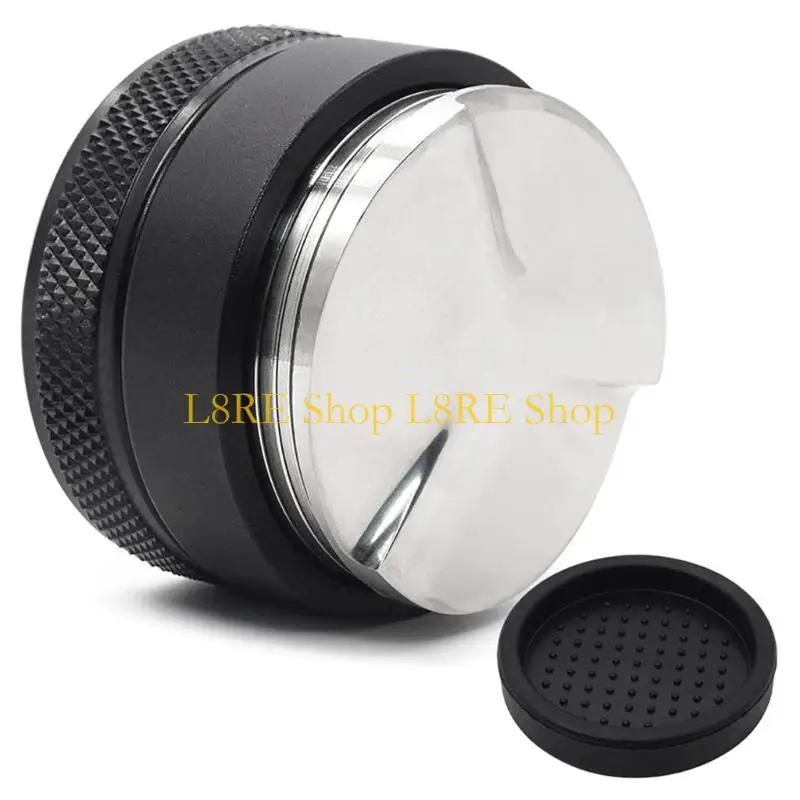 L8RE 53mm Stainless Steel Coffee Tamper Silicone Coffee Tamper Mat for Coffee Maker