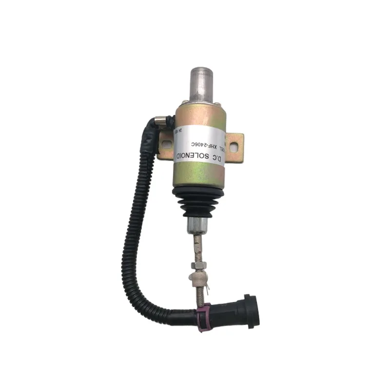 

For Xichai heavy truck for Yuchai for XCMG XHF-2406C flameout solenoid valve is applicable to the switch solenoid valve