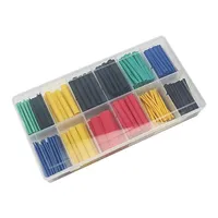 280PCS/box Flame Retardant Heat Shrinkable Tubing 2:1 Assortment Heat Shrink Tubing Connector Insulation Sleeve Wire Tube Kit