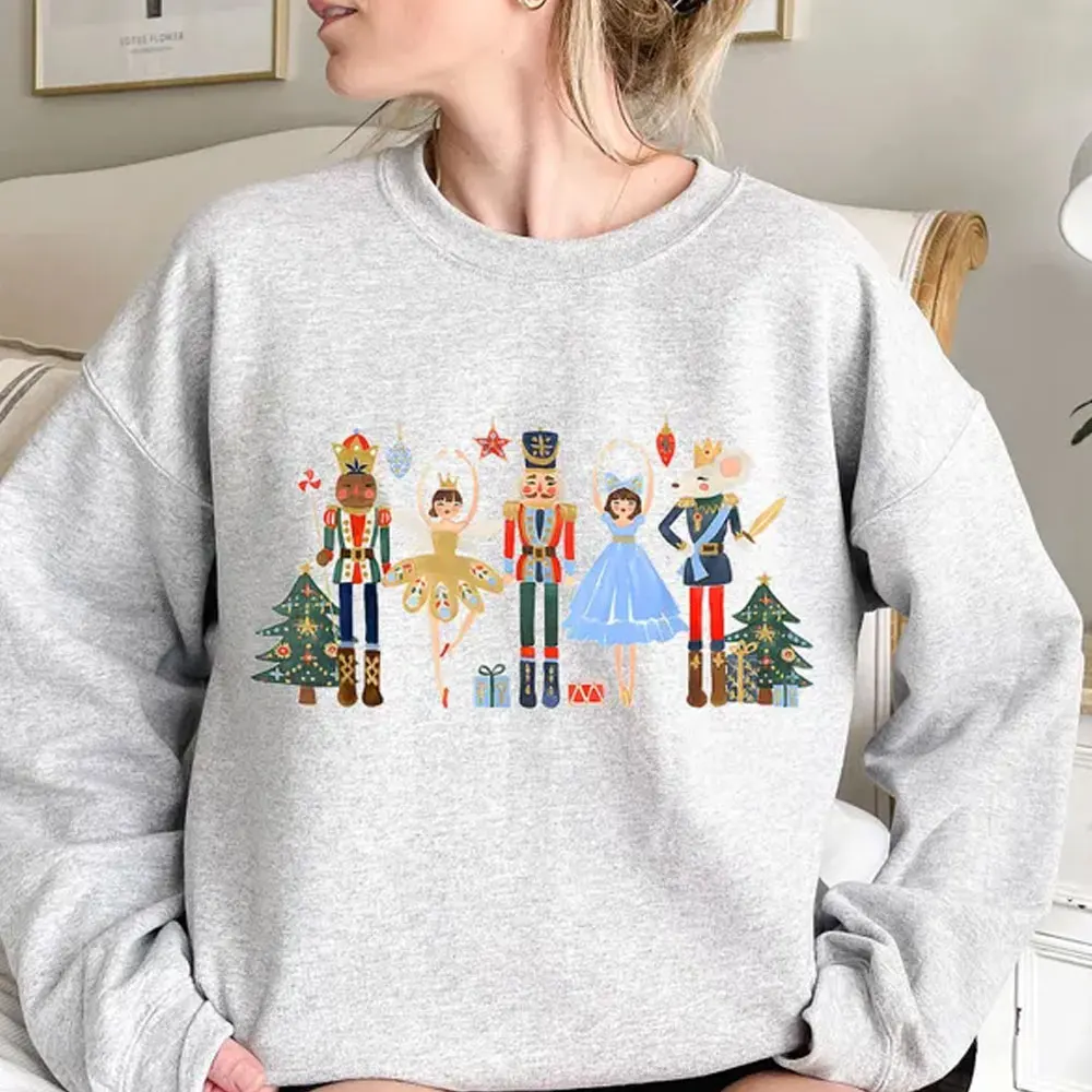 عيد الميلاد كسارة البندق Y2k ملابس عيد الميلاد البلوز كسارة البندق الباليه الجديد في هوديس وبلوزات سترة الحفلات النساء بلايز #2