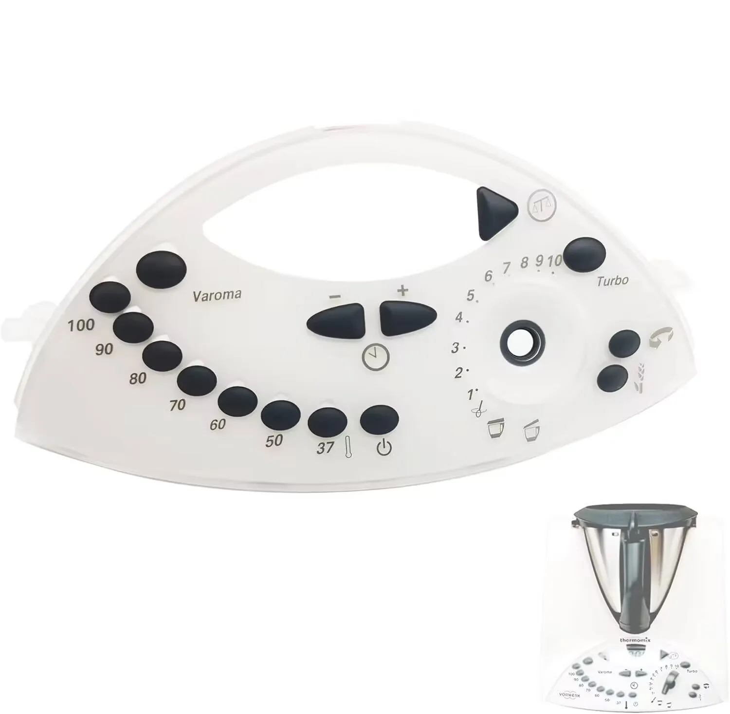 Front panel of the keyboard Compatible with the check keyboard Vorwerk Thermomix TM31 Vorwerk Thermomix
