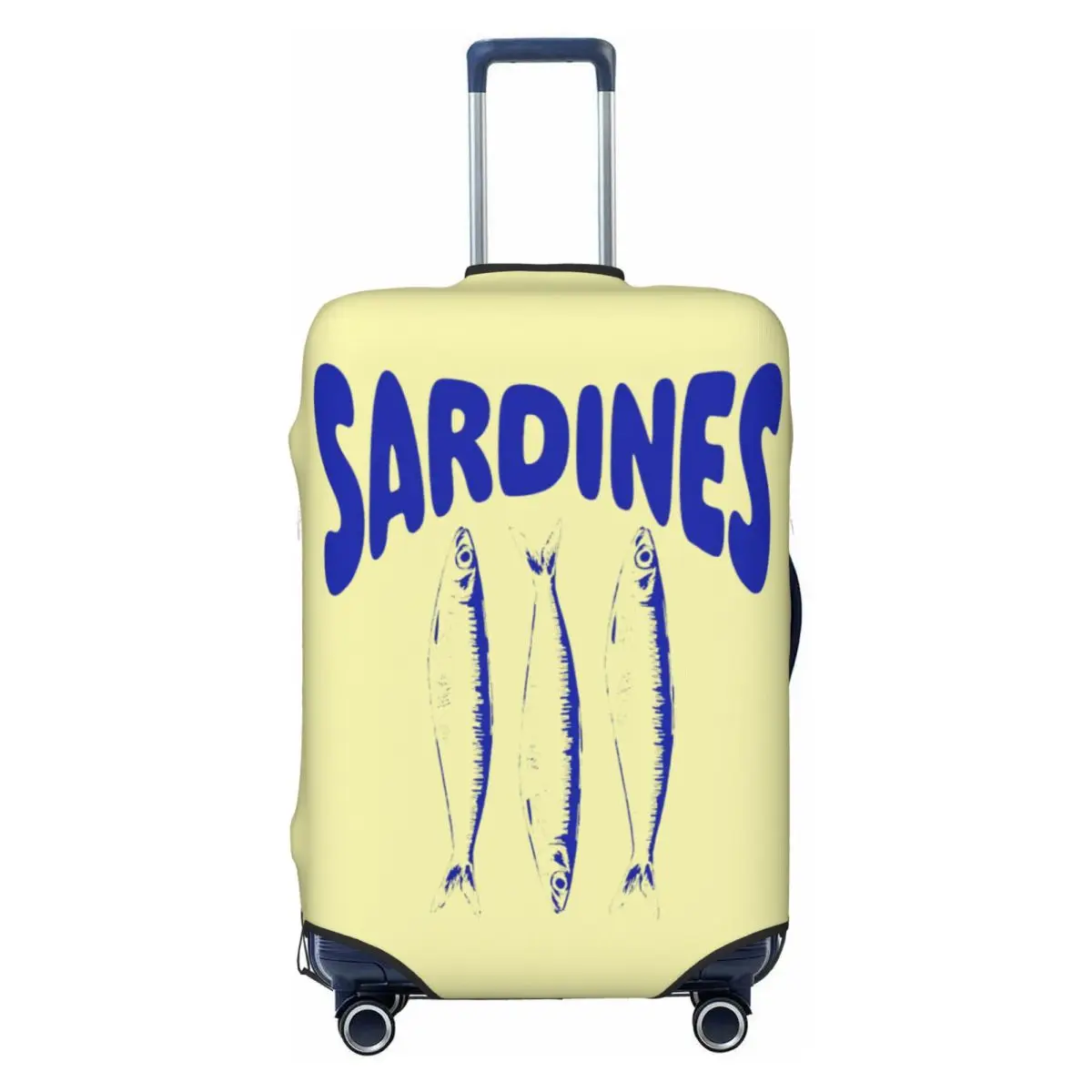 

Portuguese Sardines Suitcase Cover Travel Flight Elastic Luggage Supplies Protection