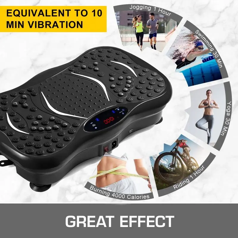 Vibration Exercise Machine for Smart Fitness Full Body Exercise Device Fitness Vibration Platform With Remote Bluetooth Music