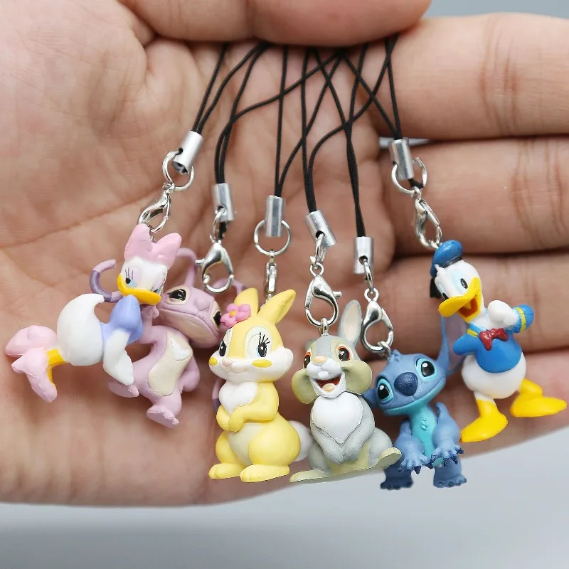 ديزني الإصدار الجديد محشوة اللعب زوجين مجموعة Squealer أرنب تحصيل أرقام عيد ميلاد الفرح حقيبة الهاتف المحمول الزينة