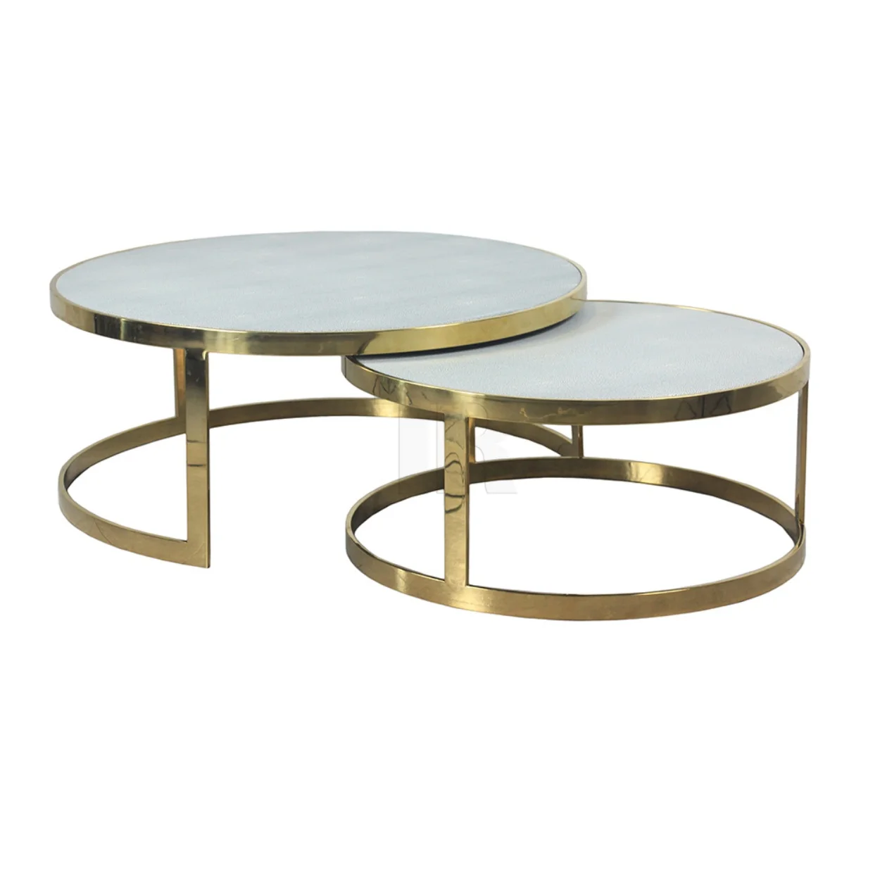# Modern Nordic Wrought Iron Home Central Chrome Gold Silver Metal Round Living Room Coffee Tea Table Set