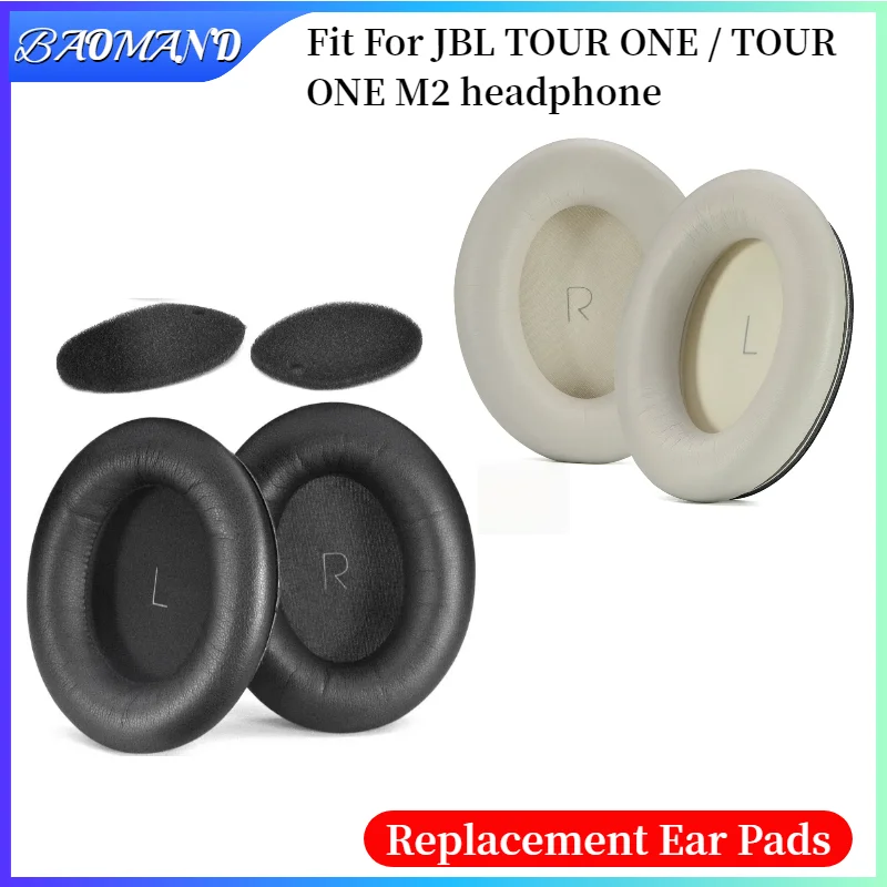 

Replacement Ear Pads Cushions for JBL TOUR ONE / TOUR ONE M2 Headphone Softer Protein Leather Earpads