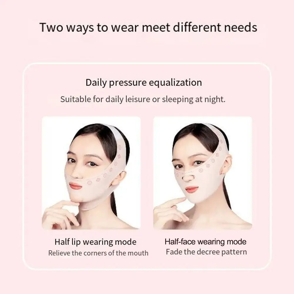 Adjustable Face Sculpting Sleep Mask Elastic Breathable V Line Shaping Mask Slimming Strap Skin Care Lifting Tightening Mask