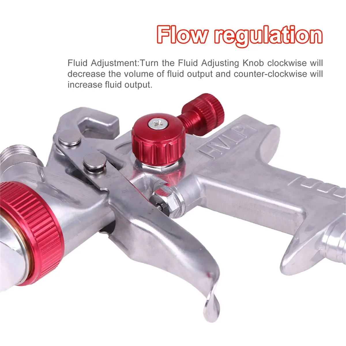 

2026 New Professional HVLP Air Kit 1000ML Feed for Car & Furniture Painting - Red H827