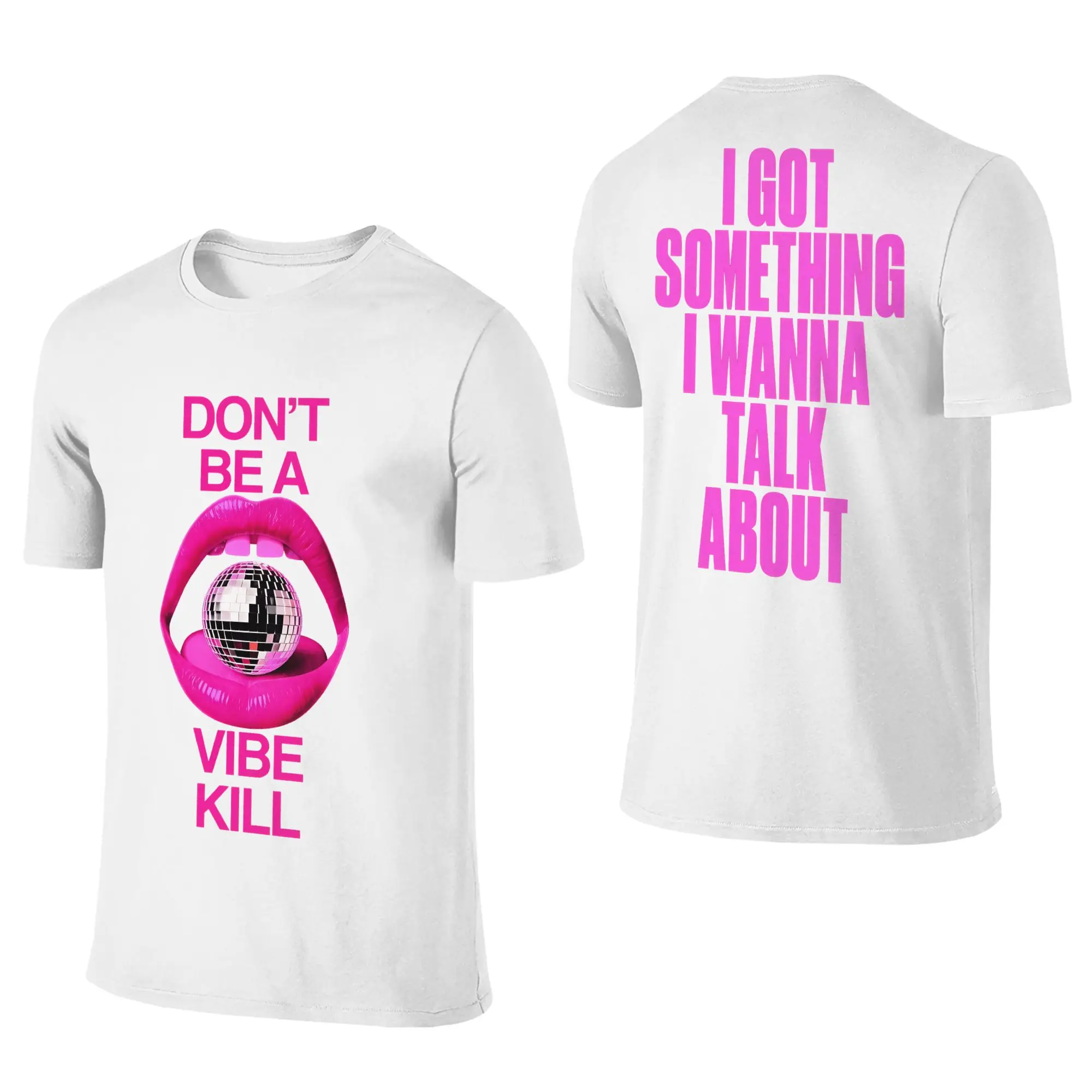 Confessions II DON'T BE A VIBE KILL 2026 Madonnas T Shirt Men Cotton Casual T-Shirts Crew Neck  Clothes Gift Idea