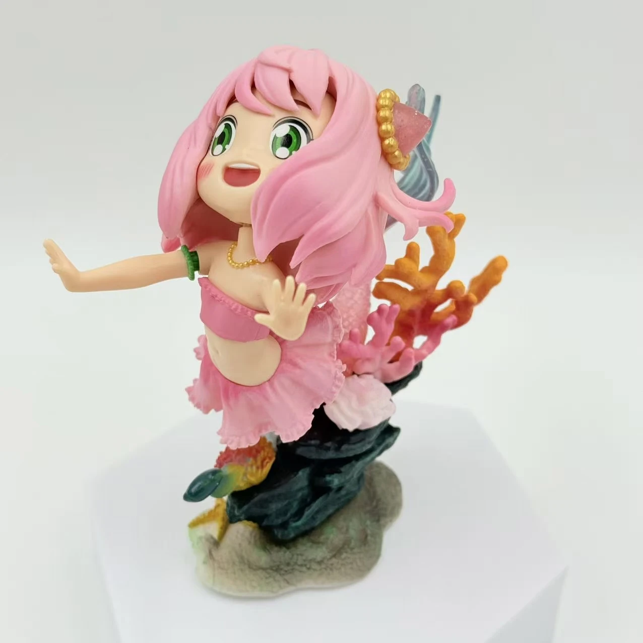 

Collection Anime Figures Anya Doll PVC Mermaid Anya Model Pink Girl Action Figures Toys for Kids Gift Christmas Decoration