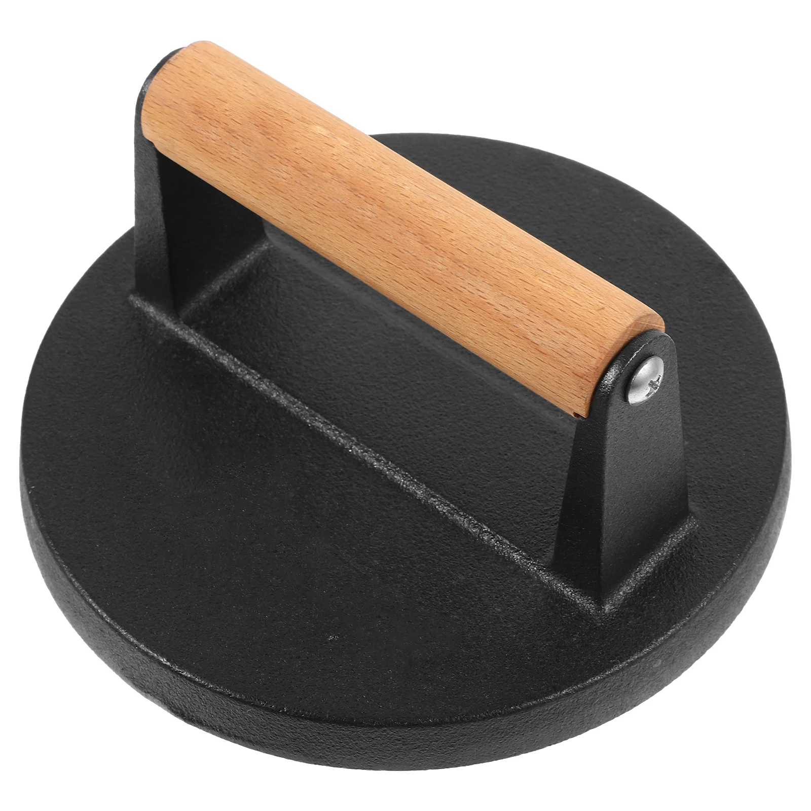 

Сверхмощный пресс для гамбургеров с деревянной ручкой, прочный пирожник для мяса, гриль, разбиватель бекона, кухонный инструмент, пресс-форма для пирожков