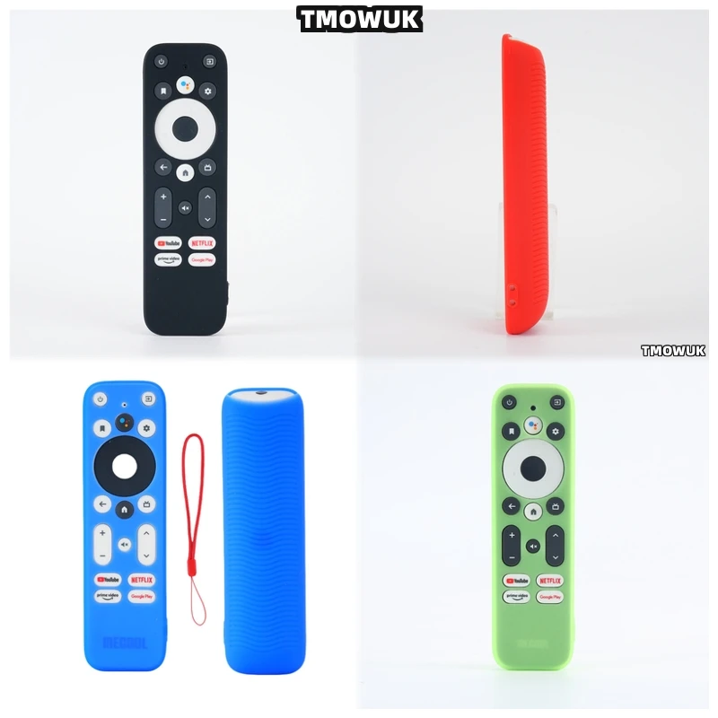 

For Walmart MECOOL KM2 PLUS TV Remote Control Silicone Protective Cover Case Shockproof Anti-drop Anti-scratch