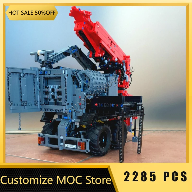 2285 ELEMENTÓW Popularny Model Przyczepy do Rozdrabniania Drewna, Modułowe Klocki Konstrukcyjne, Zabawki do Składania dla Dzieci, Prezent na Festiwal, Niespodzianka