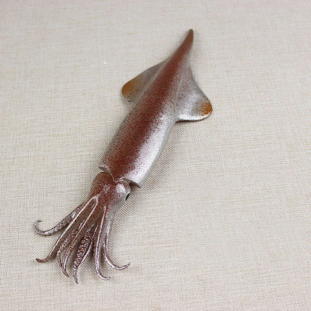 

Simulated Squid PVC Artificial Lifelike Photo Prop Seafood Ornament for Restaurant Decoration Household Display Durable