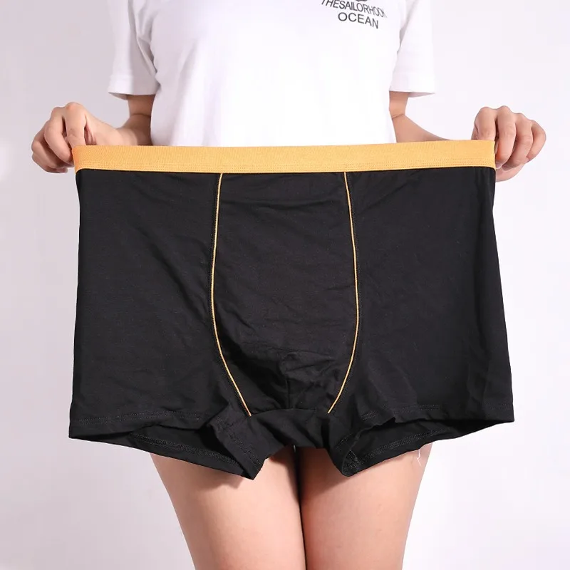 Boxershorts Men 100% Cotton 150KG Soft 9XL Male Underwear Plus Size 8XL Jumbo Underpant Loose 7XL Red Black Red Gray Blue Purple