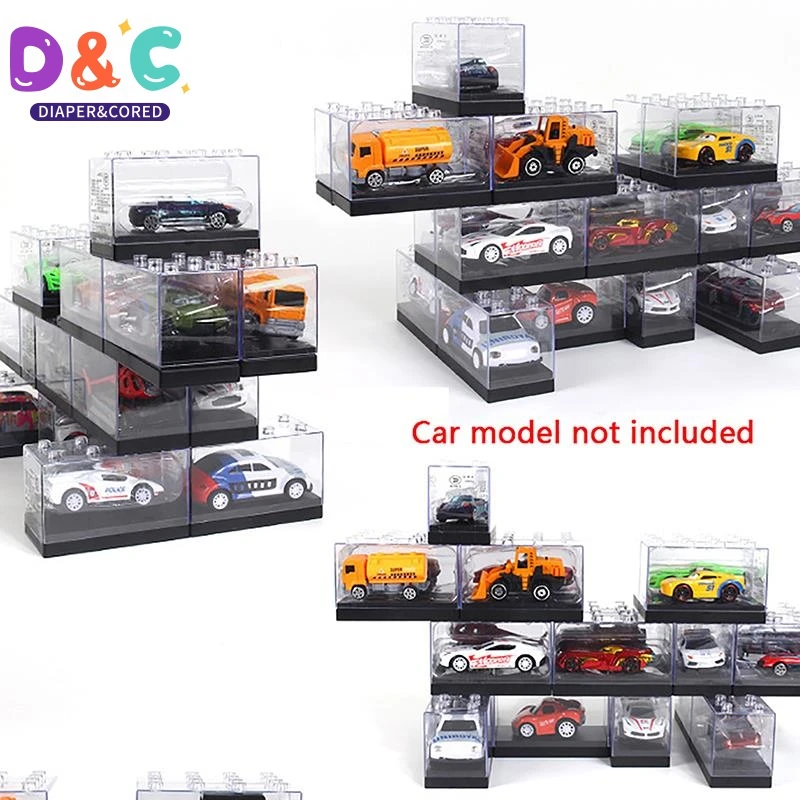 New 1/64 Diecast Model Car ABS Display Box Storage Box High-grade with Fasteners Be connected for Hot Wheels MiniGT(Without Car)