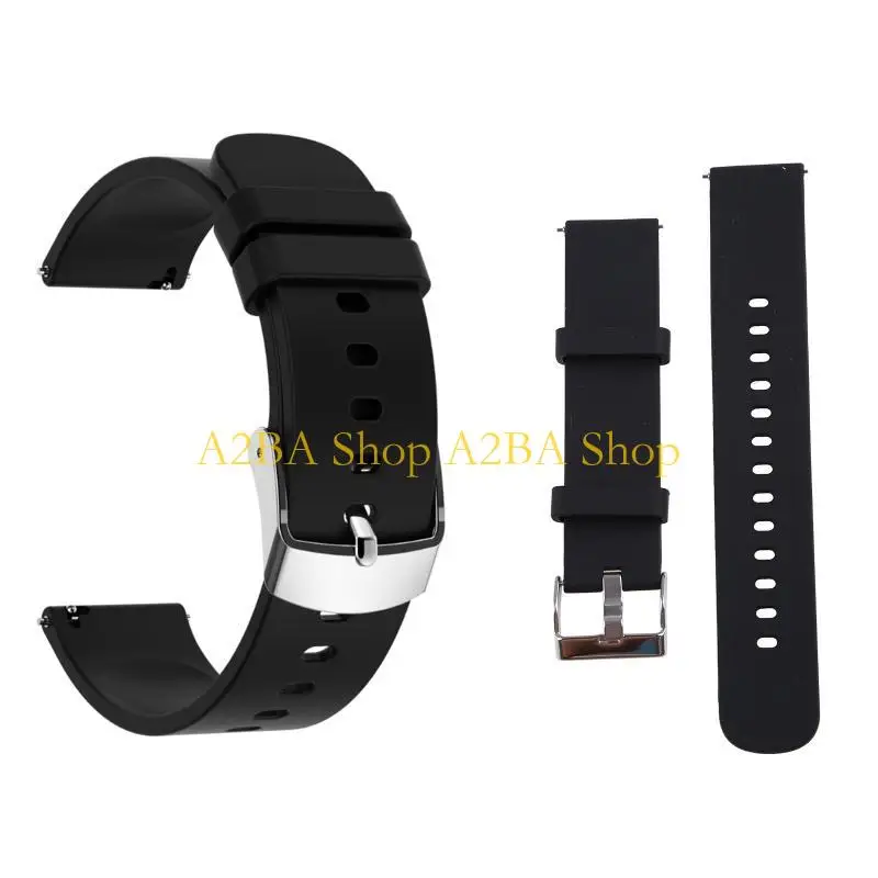 

A2BA Washable Wristband Silica Strap Belt Sweatproof for P22 2cm Smartwatch Bracelet