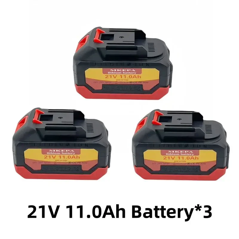 100% brand new 21V lithium-ion 11000mAh rechargeable battery, can be used to replace power tool batteries