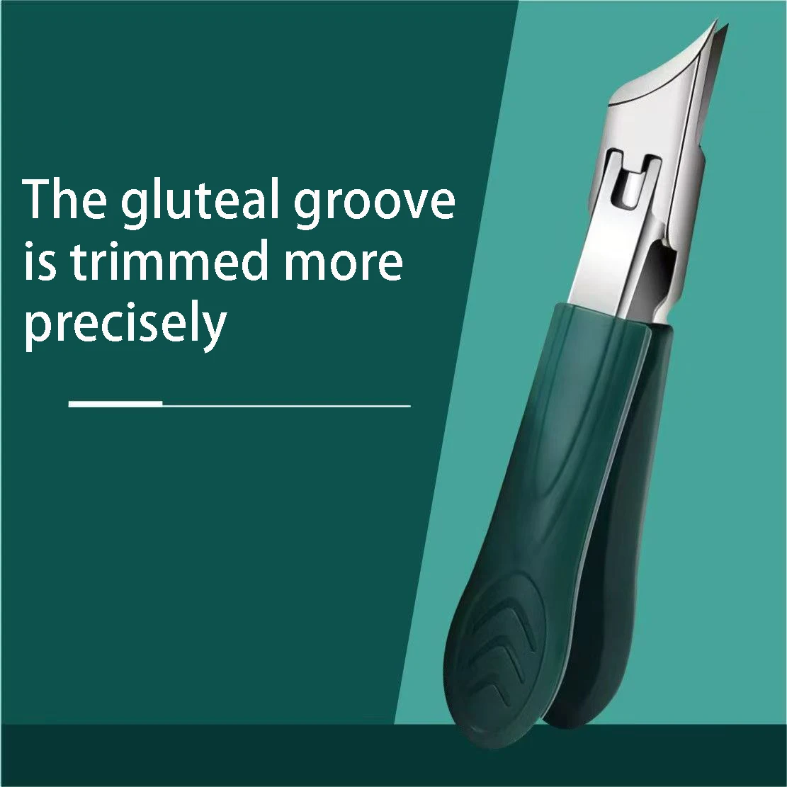 Tagliaunghie smussate con becco d'aquila Manico lungo Ganascia larga curva Anti-spruzzi Dita per unghie incarnite inclinate per anziani