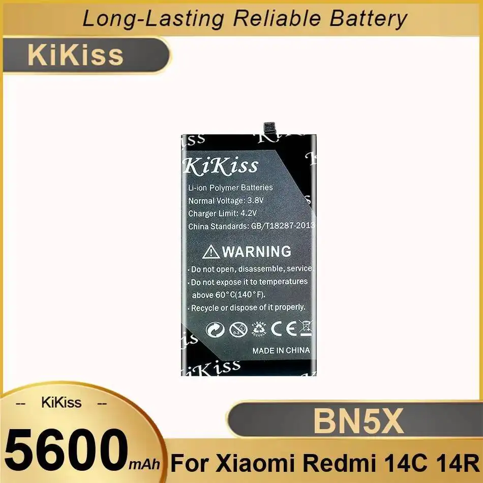 

Long-Lasting Performance For Xiaomi Redmi 14C 14R Mobile Phone Battery 5600Mah BN5X