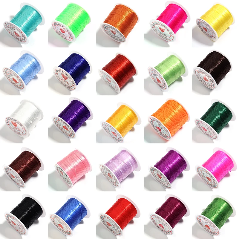 10yards/Roll Plastic Stretch Cords Elastic Line Crystal String Thread DIY Beading Jewelry Making Bracelet Necklace Accessories