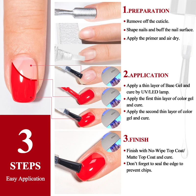 Mtssii 7ml Matte Top Coat No Wipe Top Base Coat เล็บเจลกึ่งถาวร Soak Off เล็บเล็บ UV Varnish Design