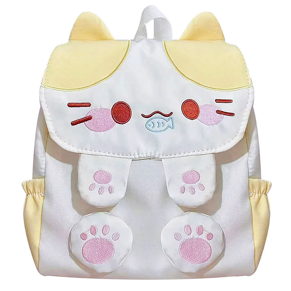 

Милый Masyumaro Fluffy Fuwa Nyanko Cat 3D моделирующий рюкзак сумки для женщин и девочек аниме рюкзак