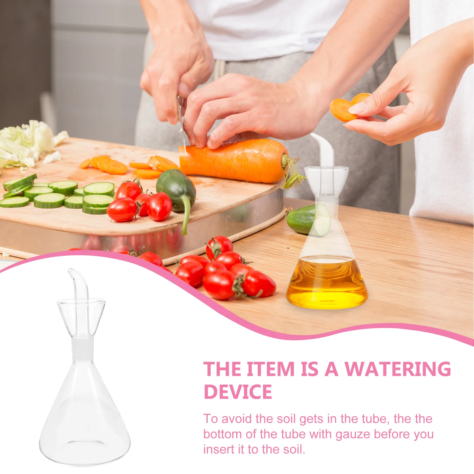 

Oil and Vinegar Dispenser Glass Handmade Sturdy 250ml Pour Spout Collar Prevent Drip Kitchen Olive Oil