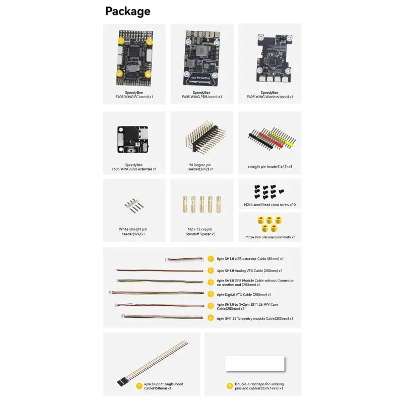 Accessories F405 WING APP Fixed Wing Flight Controller Dropship