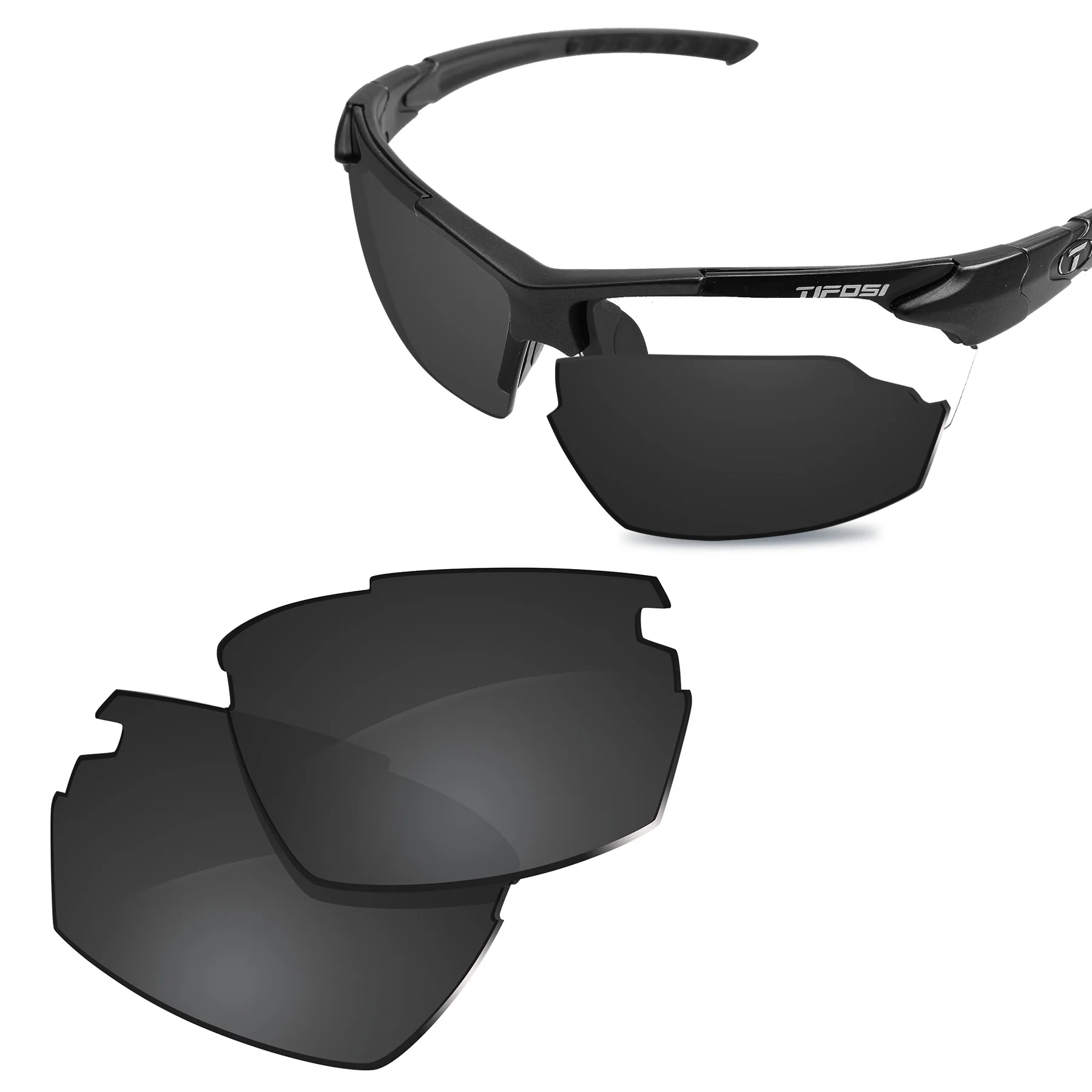 Glintbay New Performance Polarized Replacement Lenses for Tifosi Jet Sunglasses (Only Lenses) - Multiple Colors
