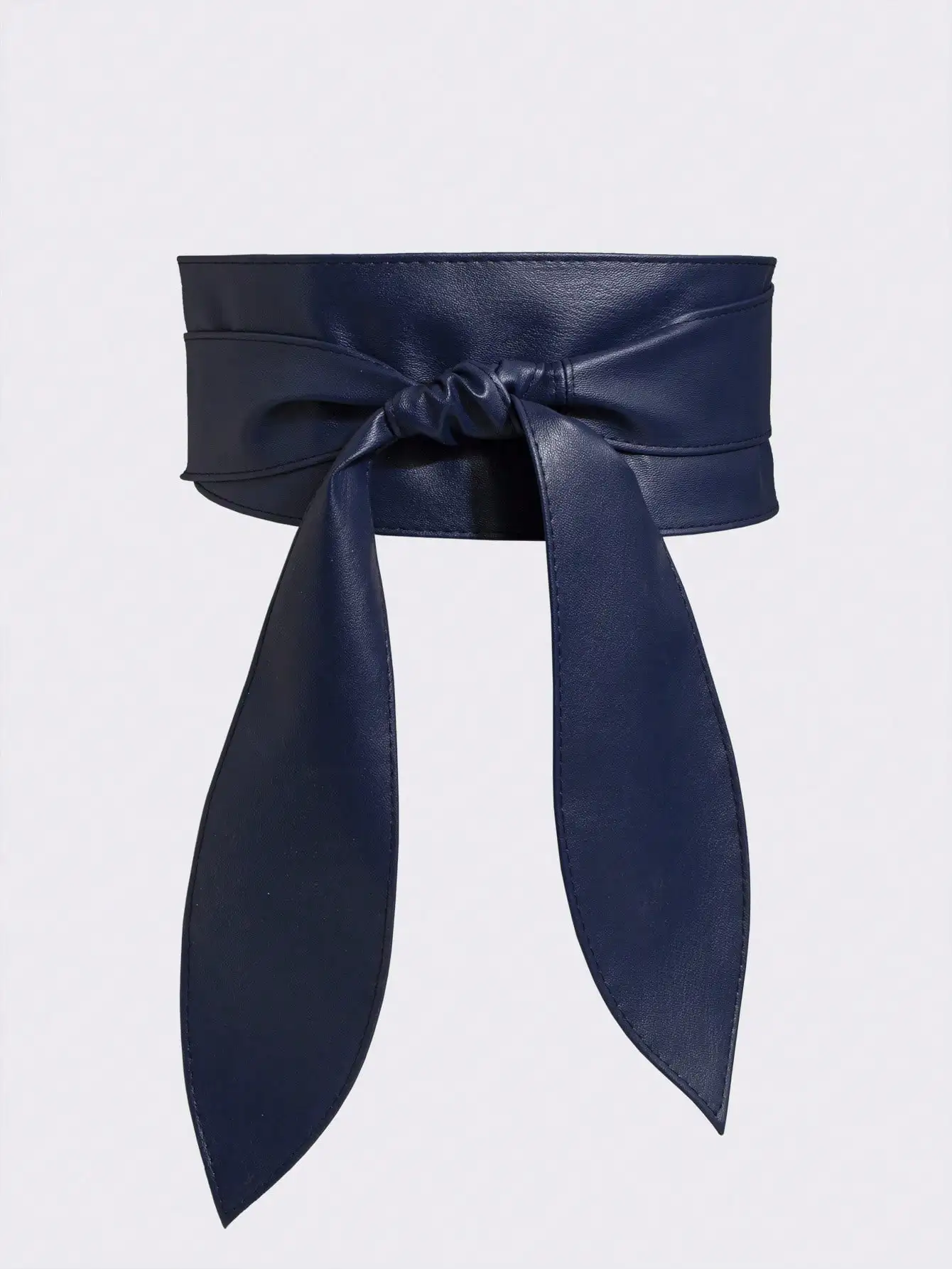 1pc Women's Soft And Versatile Bowknot Waist Belt With Long Ties