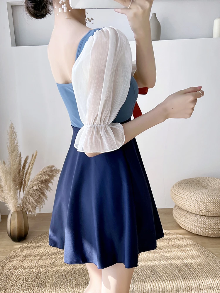 plus size meisjesbadpak nieuwe Sle Knot casual badmode buikcontrole flatterend voor mollige meisjes