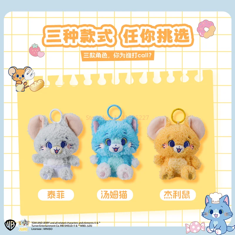 En Stock, colección genuina, serie Tom y Jerry Gokko, juguetes de peluche, colgante móvil, mochila, serie, juguete para regalo de Anime
