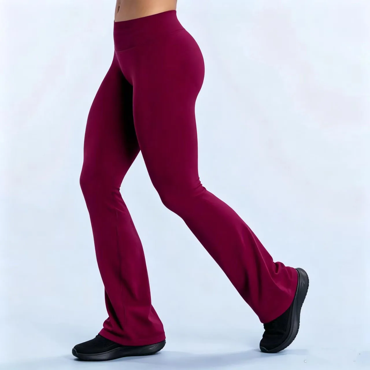 DFinfluence Sports Flared Leggings Seamless Women Yoga Pants Scrunch Butt Lift Tummy Control Fitness Gym Workout Leggings