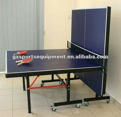 Customization Indoor Single Folding Table Tennis Table With Wheels