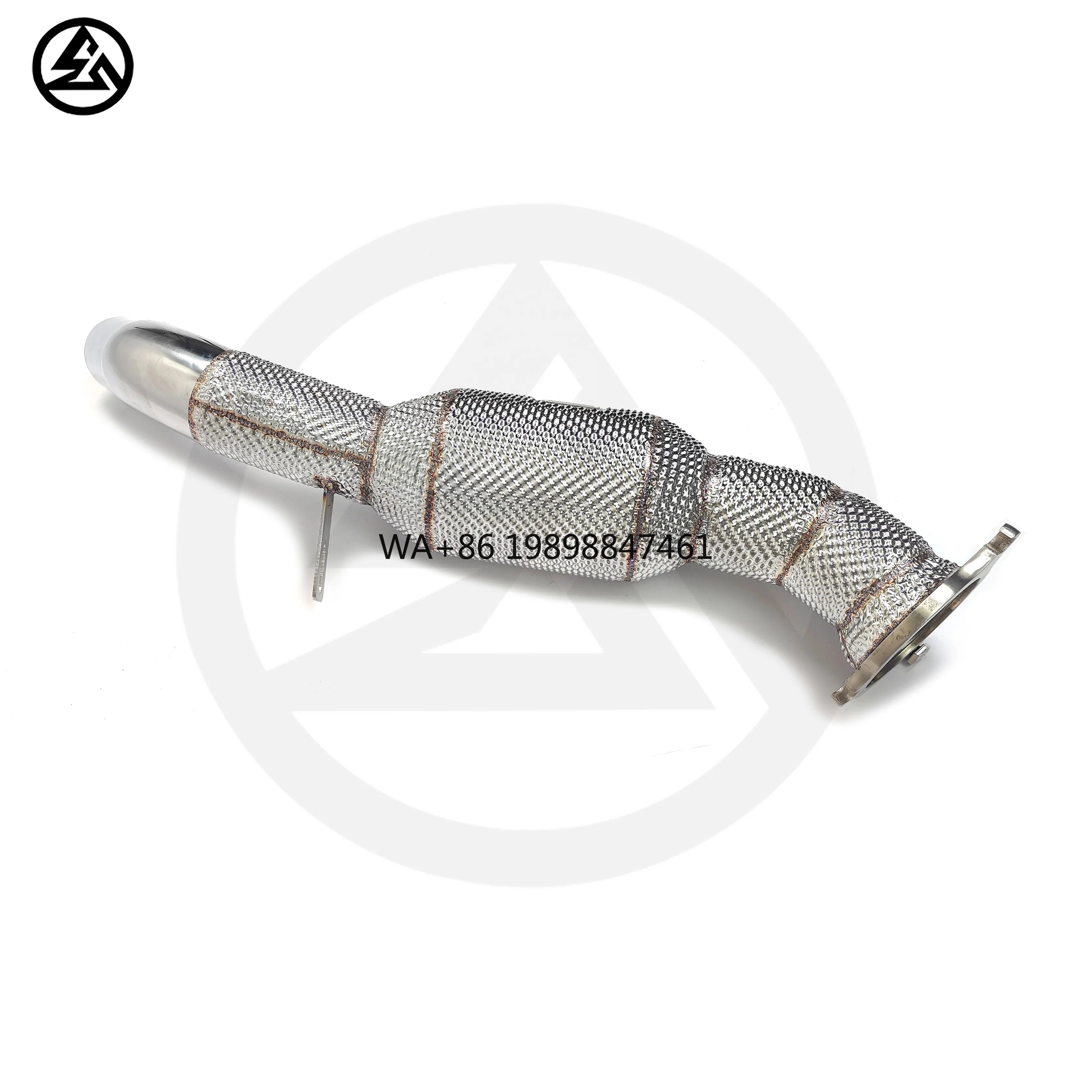 

High Quality Catted Downpipe for Jaguar XE XF XJ 2.0T Ss304 Performance Exhaust with Heat Shield