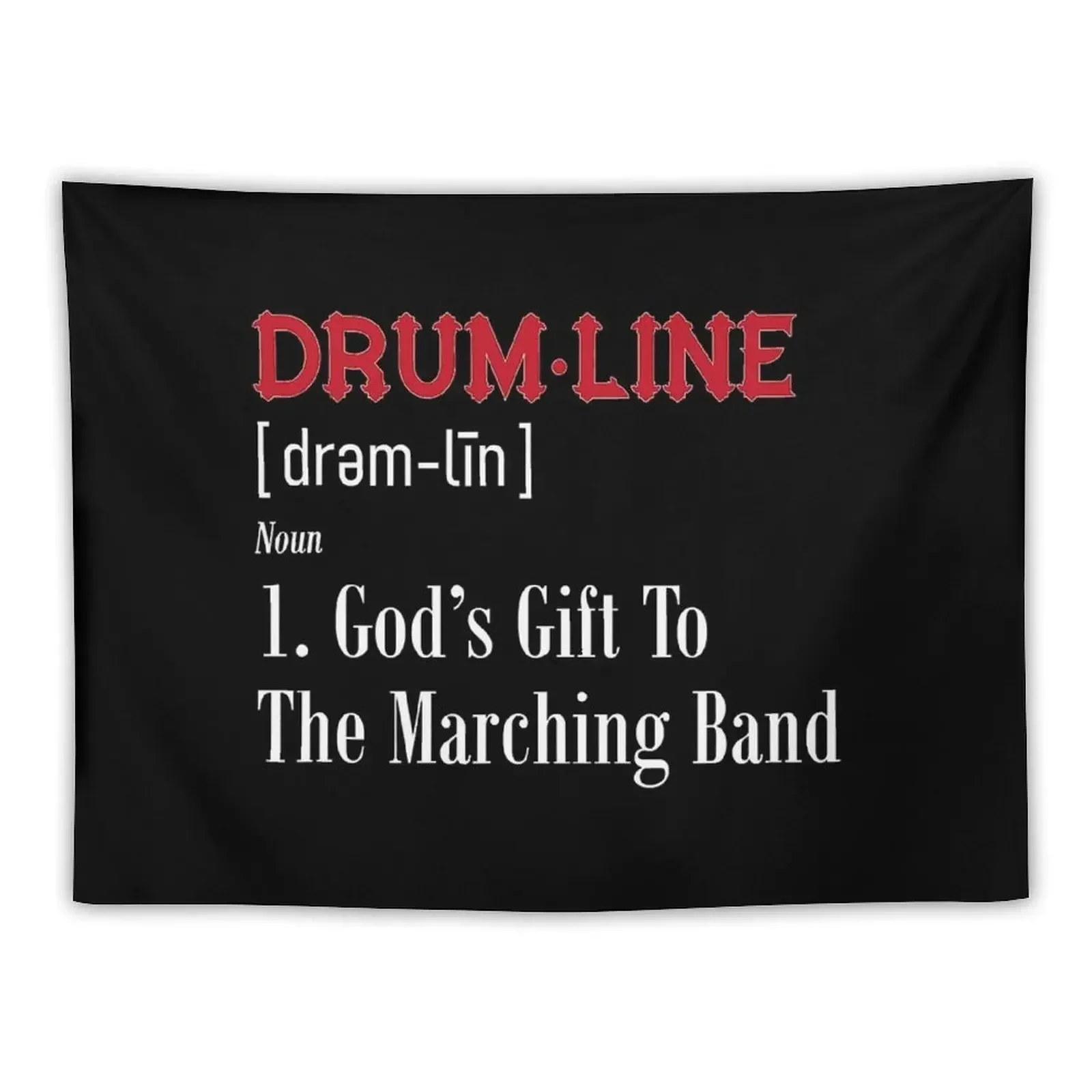 

Drumline Definition For Percussion Players Tapestry Wall Decor Hanging Decoration For Home Room Ornaments Funny Tapestry