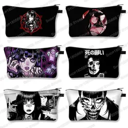 Gothic Dark Loli Cosmetic Case WomenToiletry Bag Ladies Makeup Bag Girls Lipstick Storage Bags Cute Wash Bag For Travel