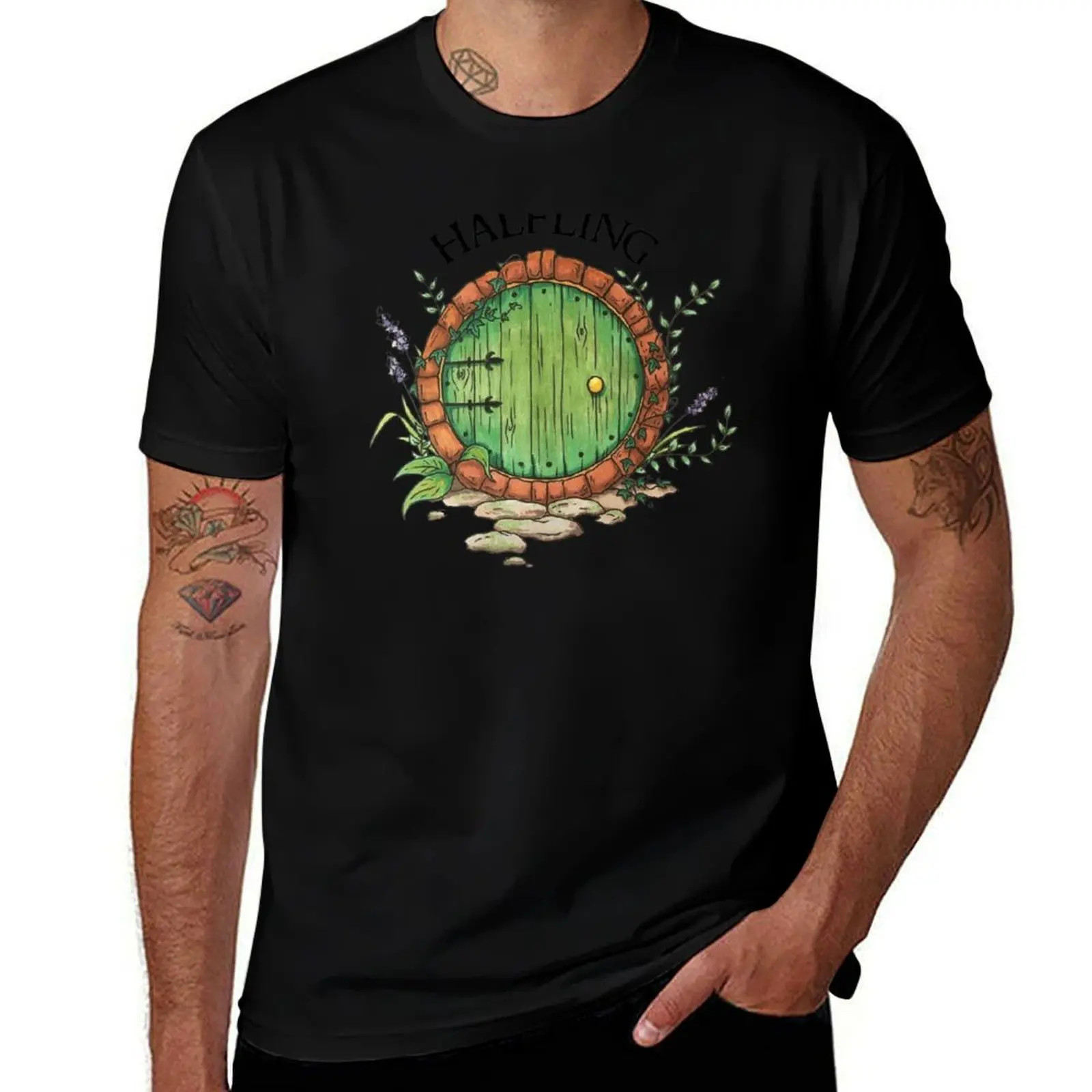 Cute Halfling T-Shirt High Elasticity Sports Tee Shirt T-Shirt
