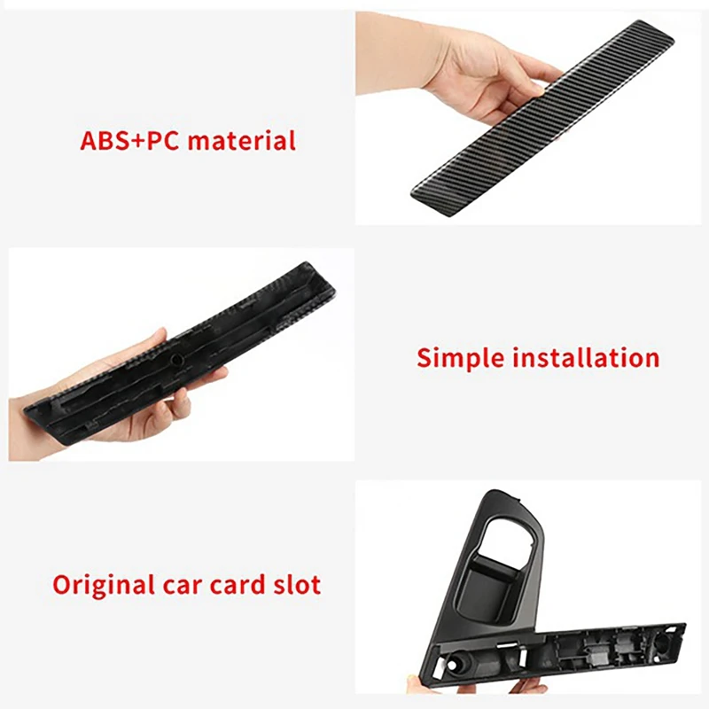 

Car Carbon Fiber Interior Door Handles Base Interior Door Handle Cover Trim For Nissan Qashqai J10 2007-2015