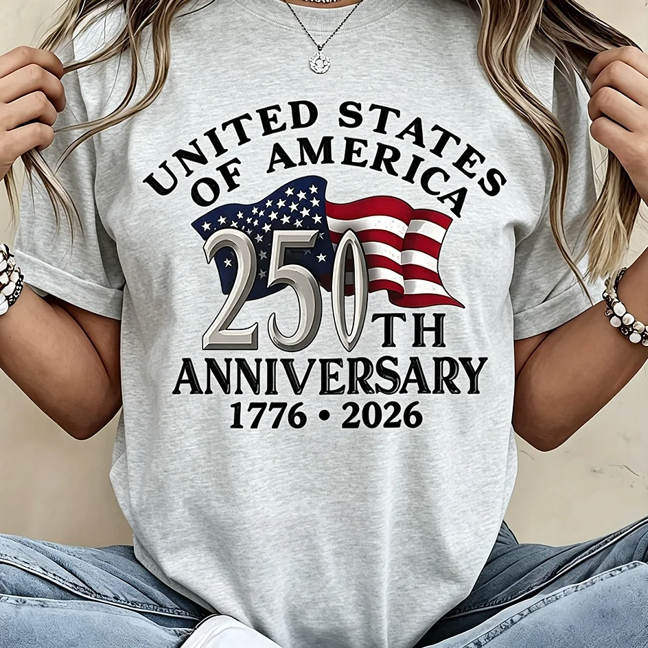 เสื้อยืดผู้หญิงฤดูร้อนลายธงชาต - Street Fashion Usa บทวิจารณ์และราคา