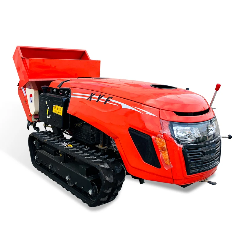 Customized Agricultural Machinery 35HP Anti‑Skid Crawler Tractor Multifunctional Rotary Cultivator