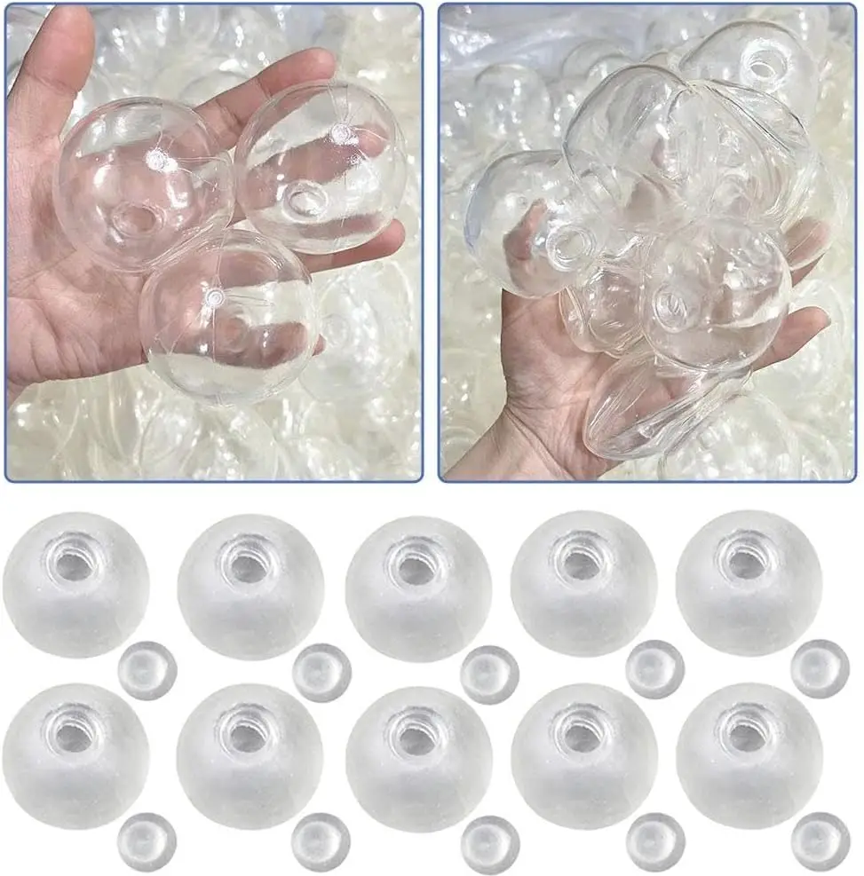 10 Stück leere Stressball-Hüllen zum Selbermachen, Vakuum-Druckball, leere Hüllenbasis, handgefertigtes Anti-Stress-Spielzeug – Detail 1