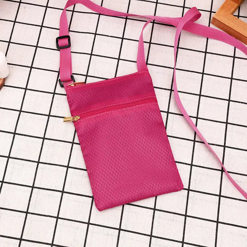 High Quality Oxford Women's Crossbody Bags Small Shoulder Handbags for Men Solid Color Students Phone Bags Mini Messenger Bags