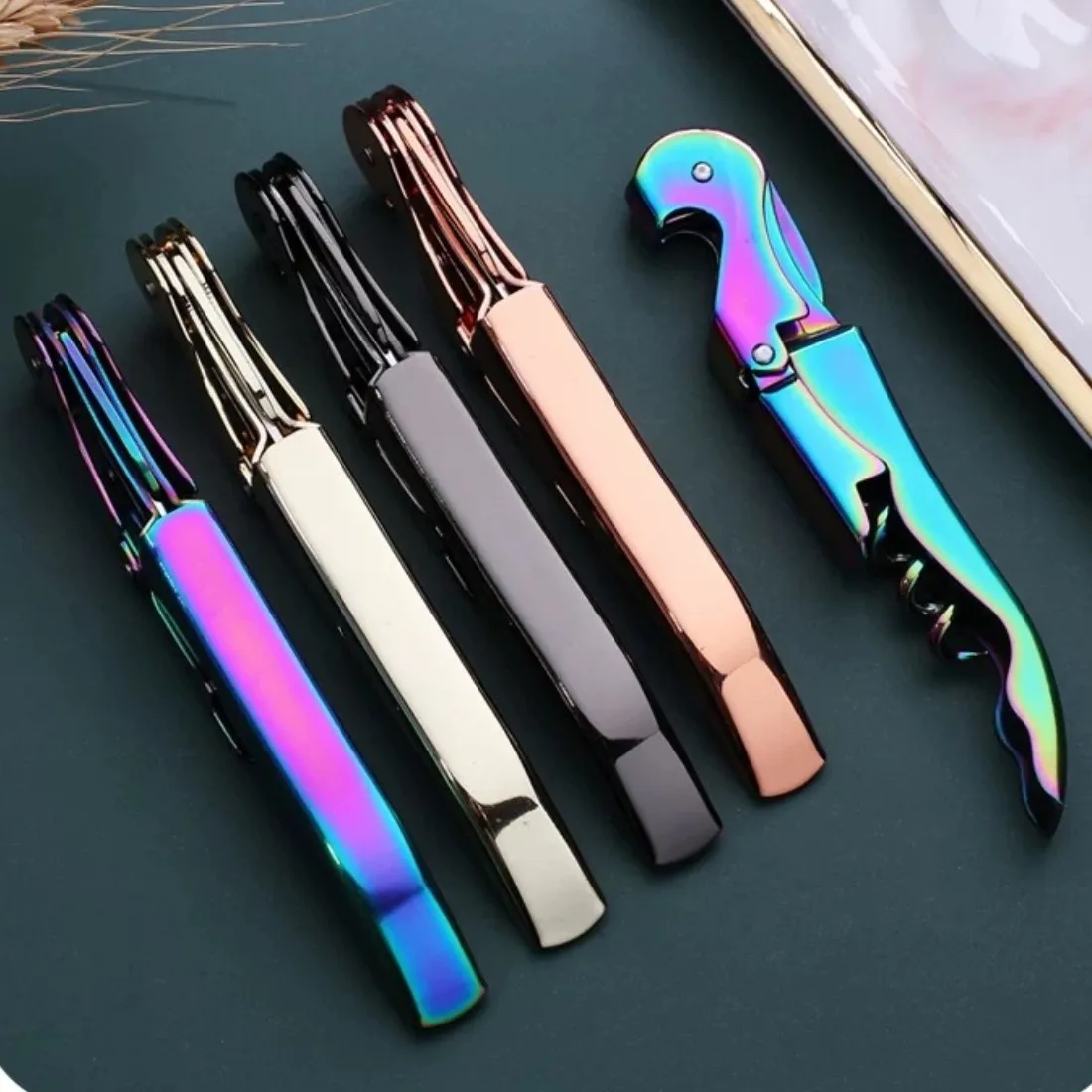 Personalized Multifunction Wine Screw Corkscrew Opener Custom Kitchen Tool Stainless Steel Champagne Grape Beer Bottle Opener 2
