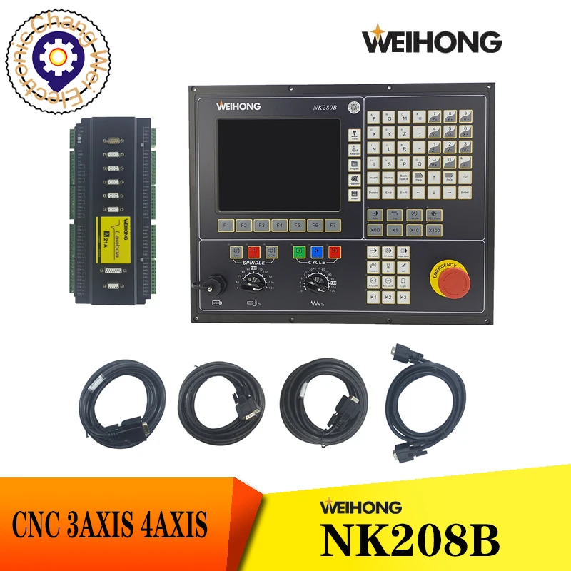 WEIHONG NC studio V10 NK280B 3axis 4axis engraving machine integrated CNC system Lambda 21A terminal board